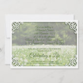 Wildblumen des Gedächtnisses Einladung (Rückseite)