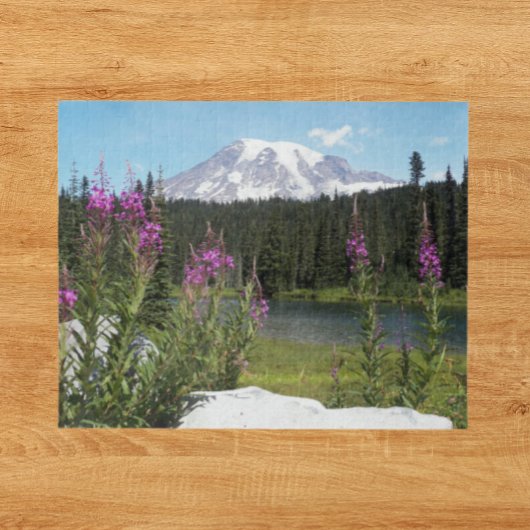 Wildblumen des Nationalparks Mount Rainier Foto Puzzle