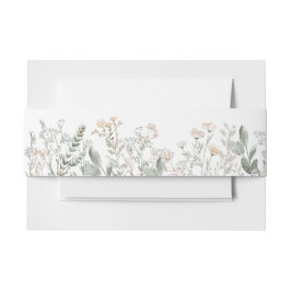 Wildblumen des Waldes Einladung Bauchband Einladungsbanderole