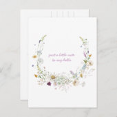 Wildblumen des Wasserfarbenfrühlings Postkarte (Vorne/Hinten)