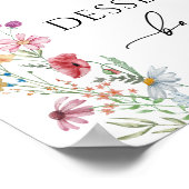 Wildblumen Dessert Bar Poster (Ecke)