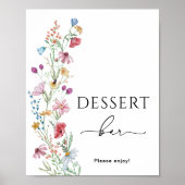 Wildblumen Dessert Bar Poster (Vorne)