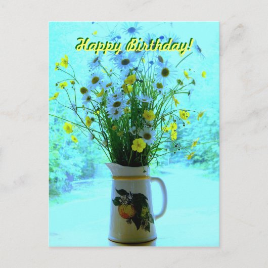 Wildblumen, die an Sie denken Postkarte (Vorderseite)