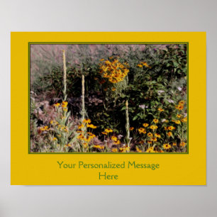 Wildblumen, die eigene Bilder erstellen Poster