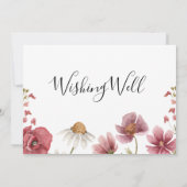 Wildblumen, die eine gut Brautparty-Karte wünschen Einladung (Rückseite)