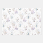 Wildblumen, die Papierblätter umhüllen Geschenkpapier Set (Vorderseite 2)