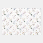 Wildblumen, die Papierblätter umhüllen Geschenkpapier Set (Vorderseite)