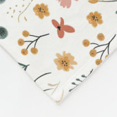 Wildblumen-Doodle Fleecedecke (Ecke)
