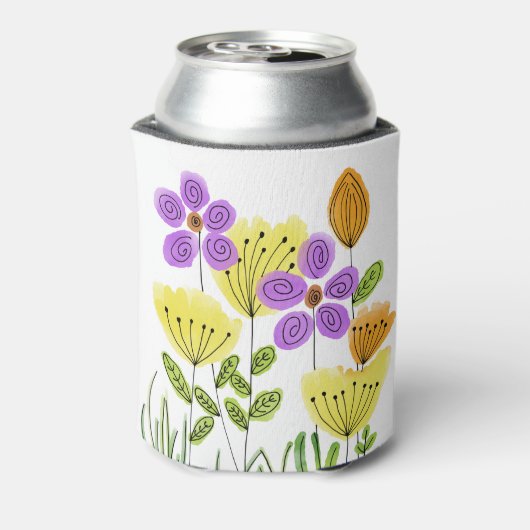Wildblumen Dosenkühler (Kanne Rückseite)