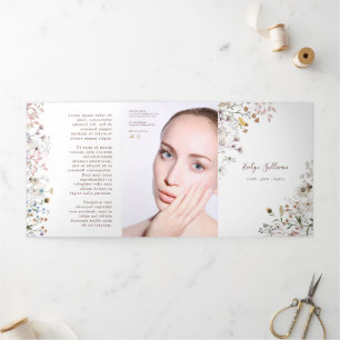 Wildblumen dreifach Broschüre