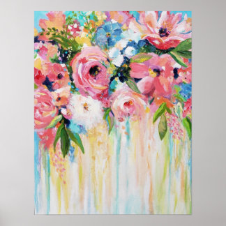 Wildblumen-Druck, Fine Art Poster Papier (Matt)