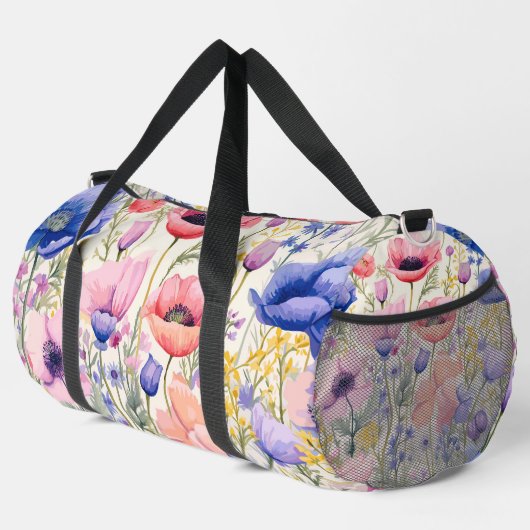 Wildblumen Duffle Bag (Rechte Ecke)
