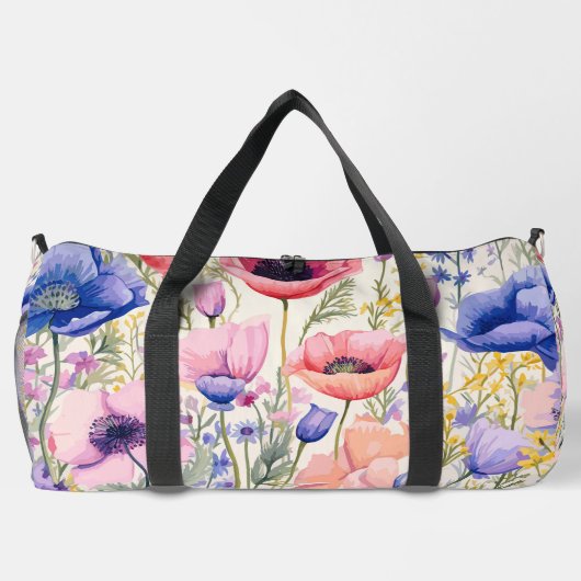 Wildblumen Duffle Bag (Rückseite)