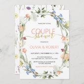 Wildblumen Dusche Einladung (Vorne/Hinten)