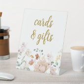 Wildblumen Duschkarten und Geschenke Unterschrift Sockelschild (In SItu)