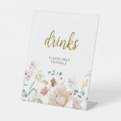 Wildblumen Duschtränke Unterschrift Sockelschild (Vorderseite)