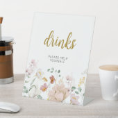 Wildblumen Duschtränke Unterschrift Sockelschild (In SItu)