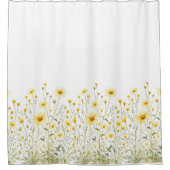 Wildblumen duschvorhang (Vorderseite)