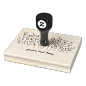 Wildblumen Einfache Linie Art Blume Meadow CUSTOM Gummistempel (Stempel)