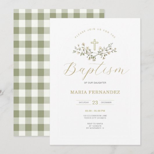 Wildblumen - Einladung (Vorne/Hinten)