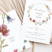 Wildblumen Einladung zu Aquarellschrift