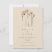 Wildblumen Einladungen von Mute Tones (Vorderseite)