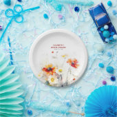 Wildblumen Elegant Pappteller (Party)