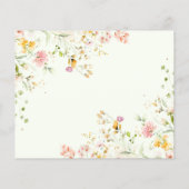 Wildblumen Elegante Beratungskarte (Rückseite)