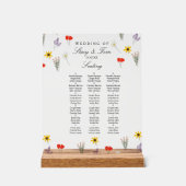 Wildblumen Elegante Natur Hochzeiten Acrylschild (Vorderseite)