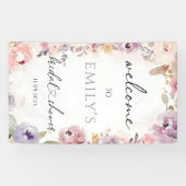 Wildblumen elegantes Brautparty Banner (Horizontal)