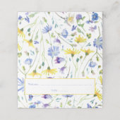 Wildblumen Empfang Platzkarte (Außenseite Aufgefaltet)