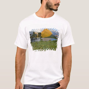 Wildblumen entlang des Swiftcurrent Lake in den Ma T-Shirt