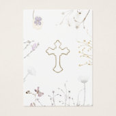 Wildblumen Erste Gedenkkarte des Heiligen Kommunio (Vorderseite)