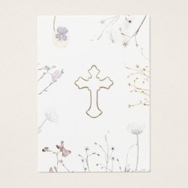 Wildblumen Erste Gedenkkarte des Heiligen Kommunio