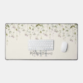 Wildblumen Erste Schritte in Monogramm Schreibtischunterlage (Tastatur & Maus)