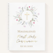 Wildblumen Erstes Gästebuch der Heiligen Kommune Notizblock (Vorderseite)