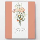 Wildblumen Faith Fotoplatte (Vorderseite)