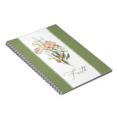 Wildblumen Faith Notebook Notizblock (Rechte Seite)