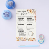 Wildblumen fallen Was auf der Phone Shower Game Ca Flyer (Einzeln)