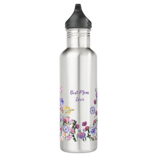 Wildblumen Farbenfrohe Blume im Garten Edelstahlflasche (Rechts)