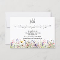 Wildblumen farbenfrohe Hochzeitsdetails