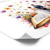 Wildblumen Favoriten Bitte ein Zeichen nehmen Poster (Ecke)