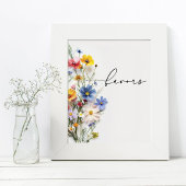 Wildblumen Favoriten Poster