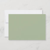 Wildblumen Feathers and Arrow RSVP Karte (Rückseite)