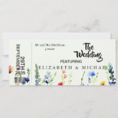 Wildblumen Festival Thema Blumenzehen Einladung (Vorderseite)