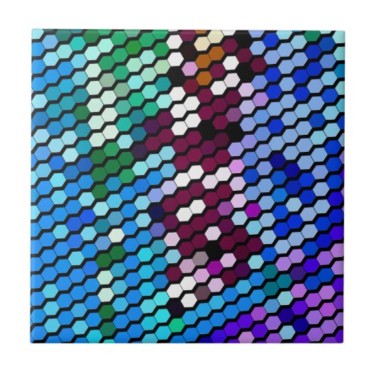 WILDBLUMEN FLIESE (Vorderseite)