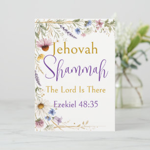 Wildblumen Floral Botanisch, Jehova Shammah Einladung
