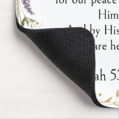 Wildblumen Floral Botanisch, Jesaja 53:5 Vers, Mousepad (Ecke)
