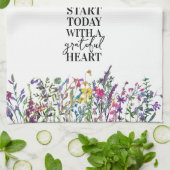 Wildblumen Floral Geschirrtuch (Gefaltet)