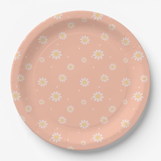 Wildblumen Floral Sommer Frühling Braut Dusche Pappteller (Vorderseite)
